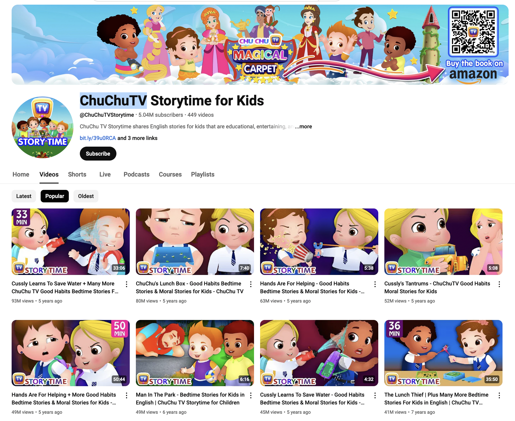 ChuChuTV YouTube Channel