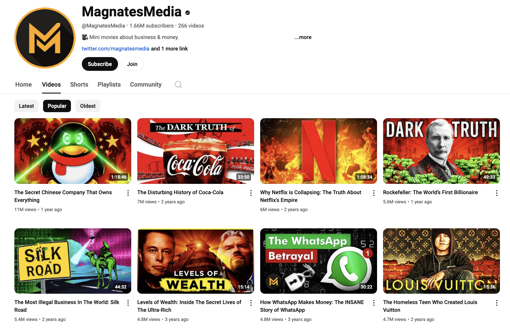 MagnatesMedia YouTube Channel