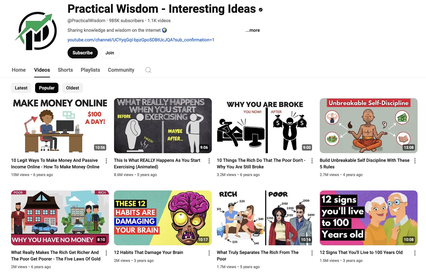 Practical Wisdom YouTube Channel