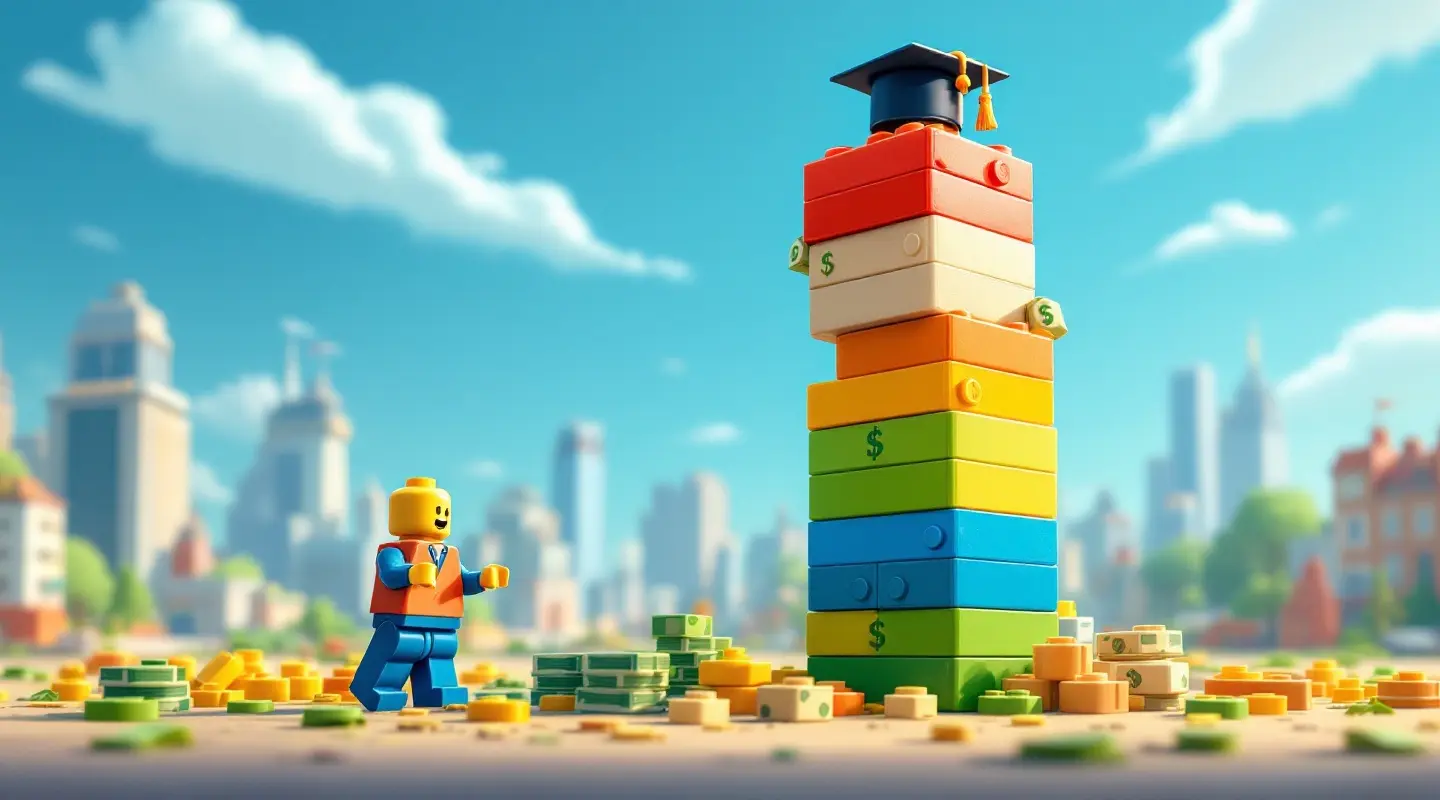 lego money tower